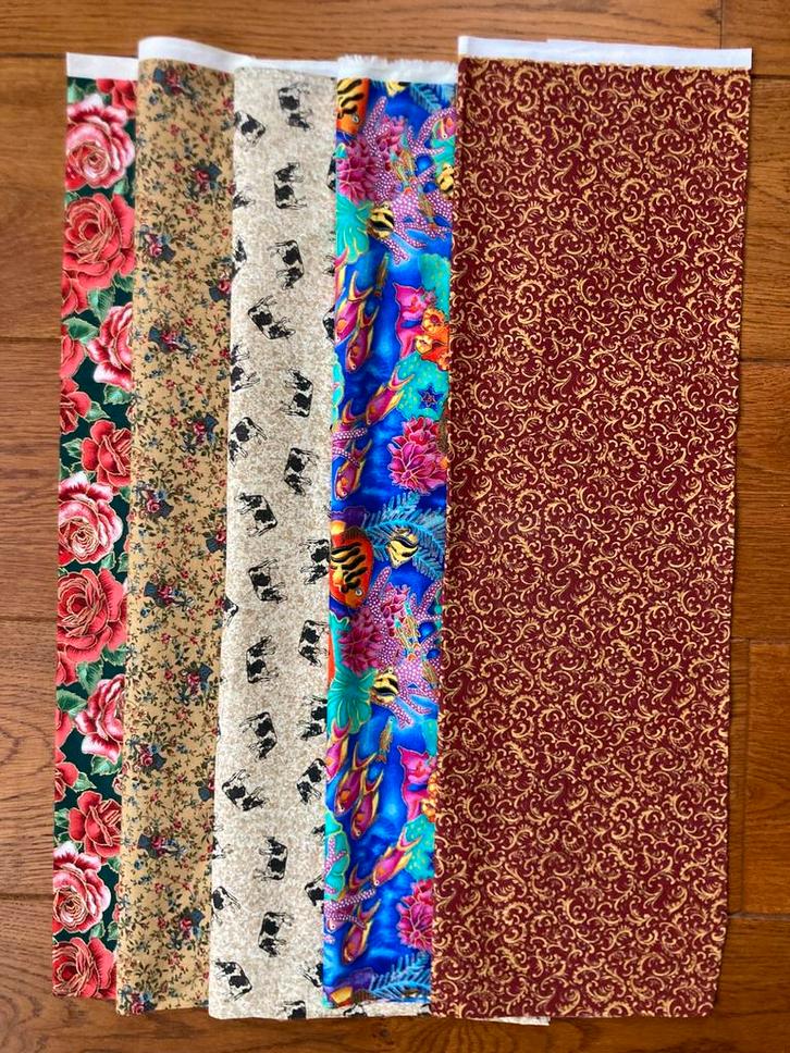 Quilt kerst stofjes, Hobby en Vrije tijd, Stoffen en Lappen, Nieuw, Katoen, 30 tot 120 cm, 30 tot 200 cm, Ophalen of Verzenden