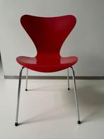 Rode Design Stoel - Fritz Hansenl, Huis en Inrichting, Stoelen, Ophalen, Zo goed als nieuw, Metaal, Eén