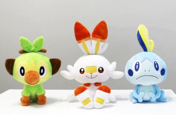 Leuke Pokemon knuffel set met Sobble Scorbunny en Grookey, Kinderen en Baby's, Speelgoed | Knuffels en Pluche, Nieuw, Overige typen