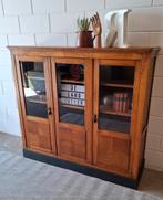 Vintage eiken jaren '20 schoolkast, Art deco buffetkast, Huis en Inrichting, Ophalen, Gebruikt, 100 tot 150 cm, 100 tot 150 cm