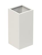 Aluminium plantenbak 37x37x80cm - Wit 9010 - Met bodem (OP=O, Ophalen, Minder dan 60 cm, Vierkant, Nieuw