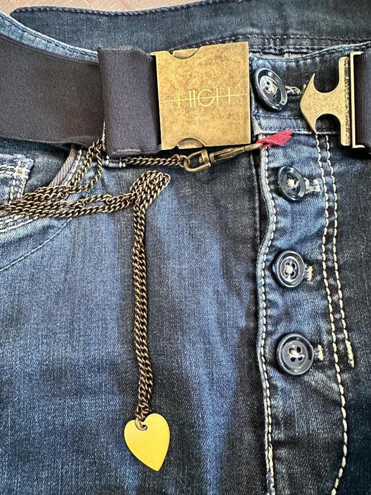 HIGH USE jeans model VESPA, maat D42, Kleding | Dames, Broeken en Pantalons, Zo goed als nieuw, Blauw, Ophalen of Verzenden