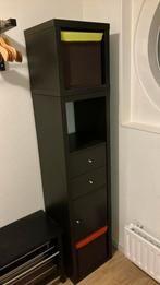 Kallax kast IKEA donkerbruin, Huis en Inrichting, Ophalen, Minder dan 50 cm, Gebruikt, 150 tot 200 cm