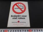 sticker bedankt voor niet roken - hartstichting raakt je lev, Verzamelen, Ophalen, Zo goed als nieuw, Bedrijf of Vereniging