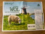 iSleep Wollen Onderdeken voor ledikant 60x120cm, Huis en Inrichting, Ophalen, Gebruikt, Overige maten, Wit