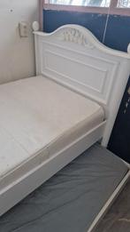 Eenpersoonsbed met onderschuifbed en matrassen, Huis en Inrichting, Slaapkamer | Bedden, Gebruikt, 90 cm, Eenpersoons, Ophalen of Verzenden