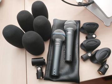 Shure Beta 58A Microfoons (2x) beschikbaar voor biedingen