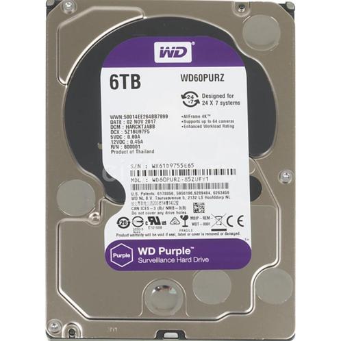 WD Purple 6Tb, Computers en Software, Harde schijven, Zo goed als nieuw, Desktop, Intern, HDD, SATA, Ophalen of Verzenden