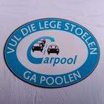 Leuke sticker.  Carpool.   Vul die lege stoelen.  Ga Carpool, Ophalen of Verzenden, Zo goed als nieuw, Overige typen