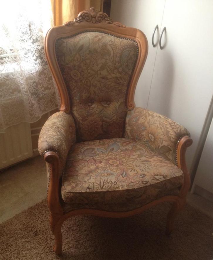 Antieke Biedermeier Stoel, Huis en Inrichting, Fauteuils, Gebruikt, Hout, 50 tot 75 cm, 75 tot 100 cm, Ophalen