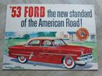 1953 USA Ford folder o.a. Tudor - Victoria geperforeerd, Ophalen of Verzenden, Zo goed als nieuw, Ford