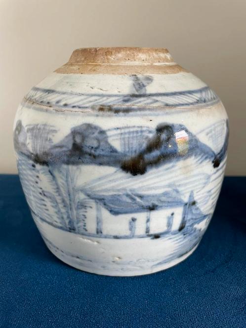 Grote Chinese gemberpot | handgesigneerd | 1850-1900, Antiek en Kunst, Antiek | Keramiek en Aardewerk, Ophalen of Verzenden
