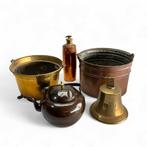 Lot divers koper (5x), Antiek en Kunst, Antiek | Koper en Brons, Ophalen of Verzenden, Koper