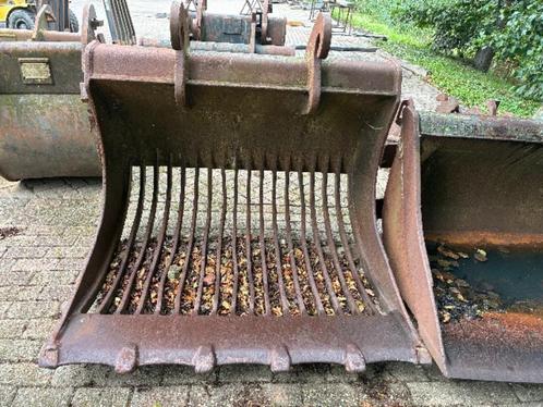 Gebruikte hydr. stenenklem, bijna nieuwe mech. tegelklem, Zakelijke goederen, Machines en Bouw | Kranen en Graafmachines, Graafmachine