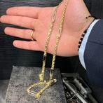 14 karaat gouden ketting 40 gram Koningsketting plat schakel, Sieraden, Tassen en Uiterlijk, Kettingen, Ophalen of Verzenden, Zo goed als nieuw