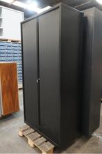 Zwarte archiefkast roldeurkast kantoorkast met sleutel, Niet ingevuld, Gebruikt, 100 tot 150 cm, Niet ingevuld