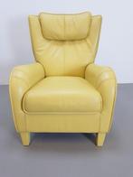 Moderne De Sede fauteuil geel leer design lounge chair '80