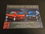 Leaflet Peugeot 306 S16 / XSI / Cabriolet UK, Ophalen of Verzenden, Zo goed als nieuw, Peugeot