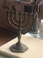 kaarsenstandaard 7 armige menorah, Antiek en Kunst, Ophalen of Verzenden, Koper
