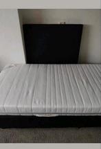 Boxspring - als nieuw 80 x 200. Met net matras., Eenpersoons, Zwart, Ophalen of Verzenden, Zo goed als nieuw