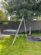 Henchman driepoot / tripod plukladder 360 cm 9 treden, Doe-het-zelf en Verbouw, Ladders en Trappen, Ophalen, Zo goed als nieuw