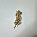 Broche kaketoe., Sieraden, Tassen en Uiterlijk, Broches, Ophalen of Verzenden, Gebruikt, Zilver, Overige materialen