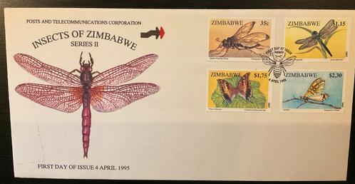 Zimbabwe 1995 Insecten Eerstedagenveloppe, Postzegels en Munten, Postzegels | Eerstedagenveloppen, Onbeschreven, Rest van de wereld
