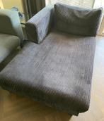 Zwarte chaise longue bank | gratis, Ophalen, Gebruikt