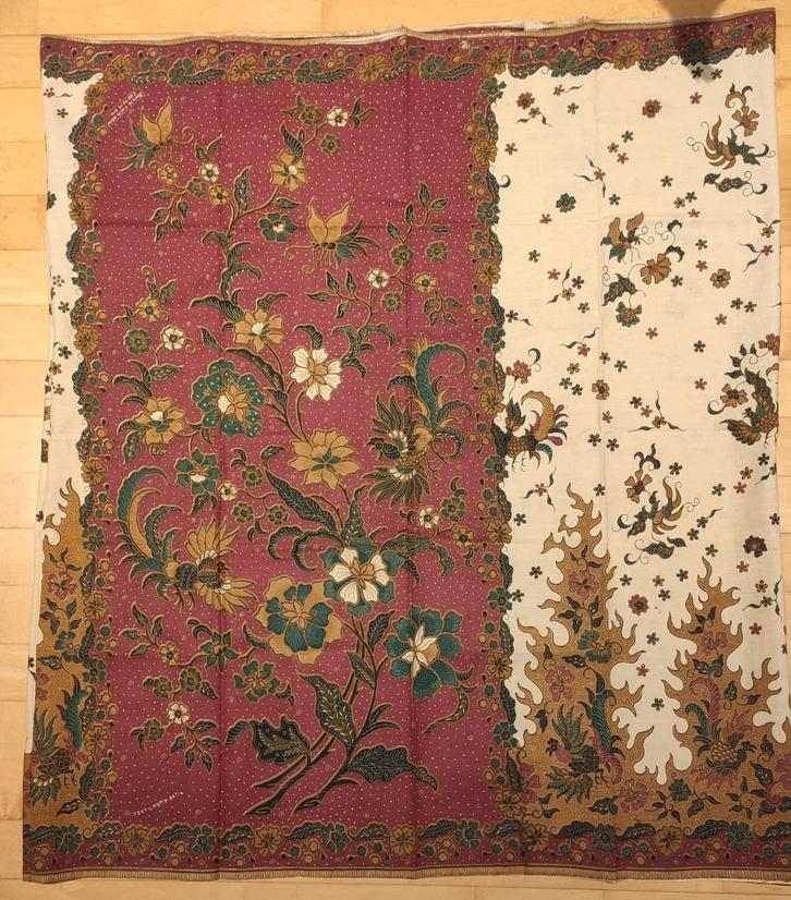 Javaanse Batikmotief Sarong B.P. 1, Antiek en Kunst, Kunst | Niet-Westerse kunst, Verzenden