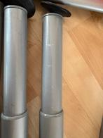 Ikea Galant bureau / eettafel - melkglas ovaal, Ophalen, Tweepersoons, 190 cm of minder, Metaal