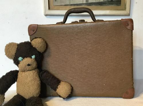 leuk  brocante koffertje 34 x 24 cm, Antiek en Kunst, Curiosa en Brocante, Verzenden