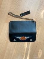 Harley Davidson Portemonnee - Leer, Sieraden, Tassen en Uiterlijk, Portemonnees, Overige merken, Gebruikt, Zwart, Ophalen of Verzenden