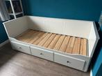 Ikea HEMNES uitschuifbaar bed, Ophalen, Wit, Tweepersoons, Zo goed als nieuw
