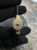 14k gouden Rolleman armband met zirkonia, Ophalen of Verzenden, Nieuw, Goud