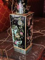 paar chinese famille noir poecelain lamps, Ophalen of Verzenden