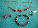 Set Armband, ketting, ring, oorbellen zilver, Ophalen of Verzenden, Zo goed als nieuw, Zilver, Zilver
