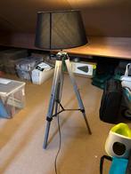 Industriële staande lamp met zwarte kap, Ophalen, Zo goed als nieuw, Metaal, 150 tot 200 cm