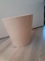 Nieuwe creme grote bloempot, Huis en Inrichting, Ophalen, Overige kleuren, Aardewerk of Porselein, Nieuw