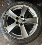 Audi A1 Dezent 16” velgen met bijna nieuwe winterbanden, 15 inch, 185 mm, Winterbanden, Ophalen of Verzenden