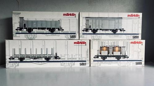 Marklin Spoor 1 5887 5889 5890 5891 SBB 4x Goederenwagon, Hobby en Vrije tijd, Modeltreinen | Overige schalen, Zo goed als nieuw