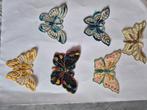 Antieke zijdjes vlinders 6x, Ophalen of Verzenden, Zo goed als nieuw
