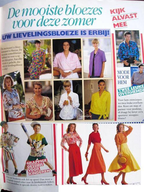 kledingpatronen: Marion mei 1990 en EN Knipmode oktober 2003, Hobby en Vrije tijd, Kledingpatronen, Zo goed als nieuw, Knipmode