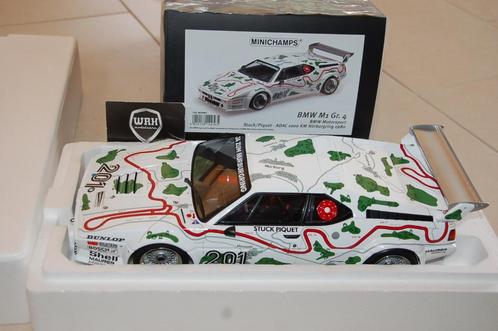 1:12 BMW M1 ADAC #201 STUCK Minichamps WRH, Hobby en Vrije tijd, Modelauto's | 1:5 tot 1:12, Zo goed als nieuw, Auto, 1:9 t/m 1:12