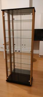 Vitrinekast met spiegelwand, Huis en Inrichting, Ophalen, Gebruikt, 50 tot 100 cm, Glas