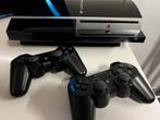 PS3 met 2 controllers en 10 games, Spelcomputers en Games, Ophalen, Phat, Met 2 controllers, 60 GB