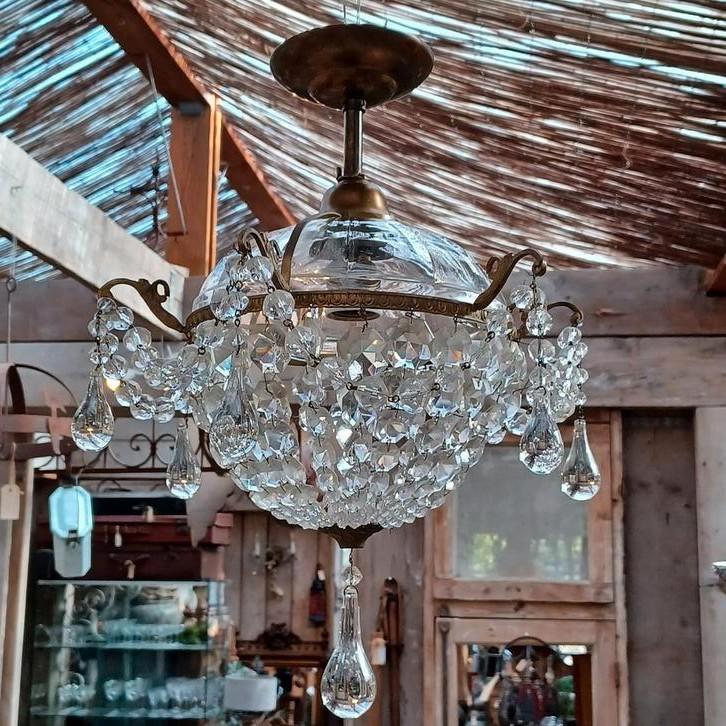 Empire stijl hanglamp/lamp/Franse lamp, Antiek en Kunst, Curiosa en Brocante, Ophalen of Verzenden