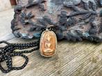 Prachtige ketting met antieke Boeddha amulet uit Thailand., Ophalen of Verzenden, Overige materialen, Ketting