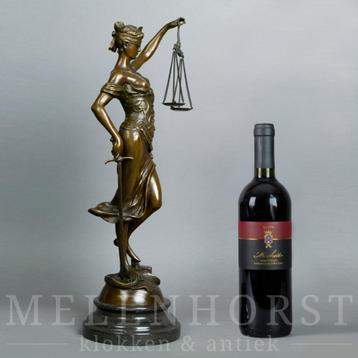 Bronzen beeld Vrouwe Justitia, 45 cm, hoge kwaliteit beschikbaar voor biedingen