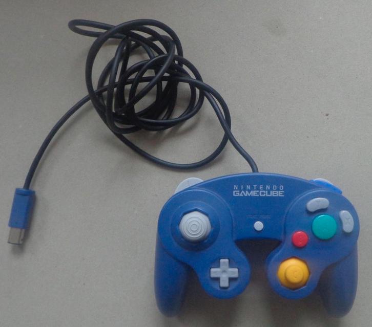 Originele Controller Paars voor de Nintendo Gamecube, Spelcomputers en Games, Games | Nintendo GameCube, Zo goed als nieuw, 1 speler