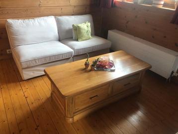 Salontafel massief eiken beschikbaar voor biedingen